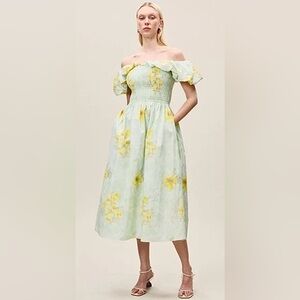 Rebecca Taylor Yara Poplin Midi Dress size XS NWT MSRP $450